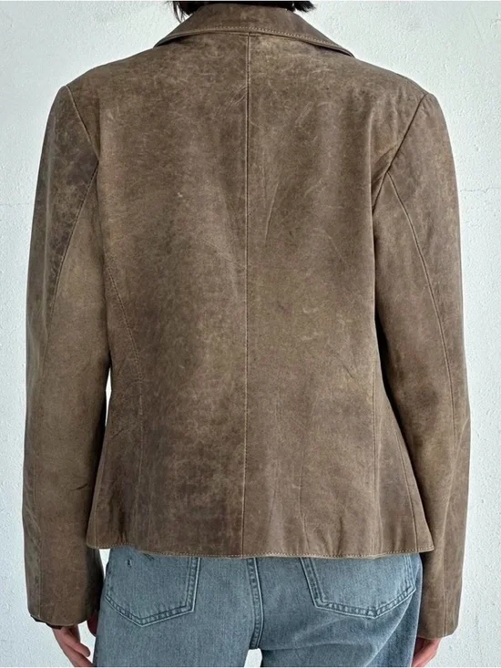 Vintage Brown Leather Jacket - Picture 4 of 8